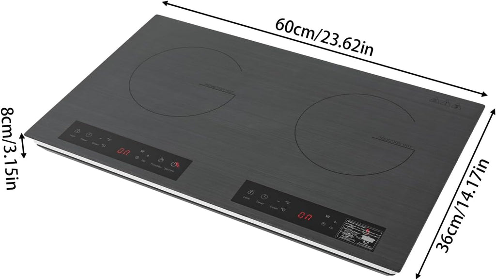 Induction Cooktop,Portable Induction Cooktop Countertop Burner,Professional Countertop Induction Cooktop with Timer, 0-3H,Overheating Protection (4000W)