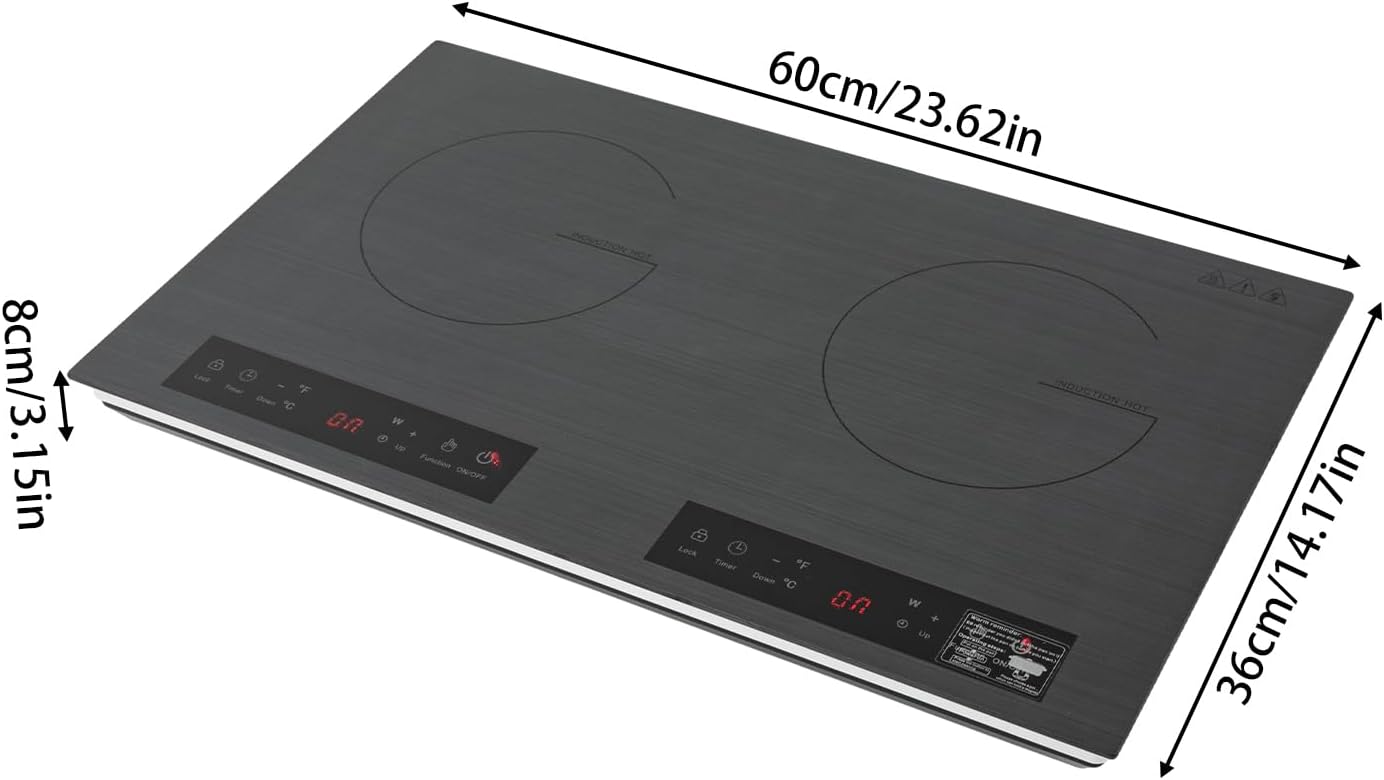 Induction Cooktop,Portable Induction Cooktop Countertop Burner,Professional Countertop Induction Cooktop with Timer, 0-3H,Overheating Protection (4000W)