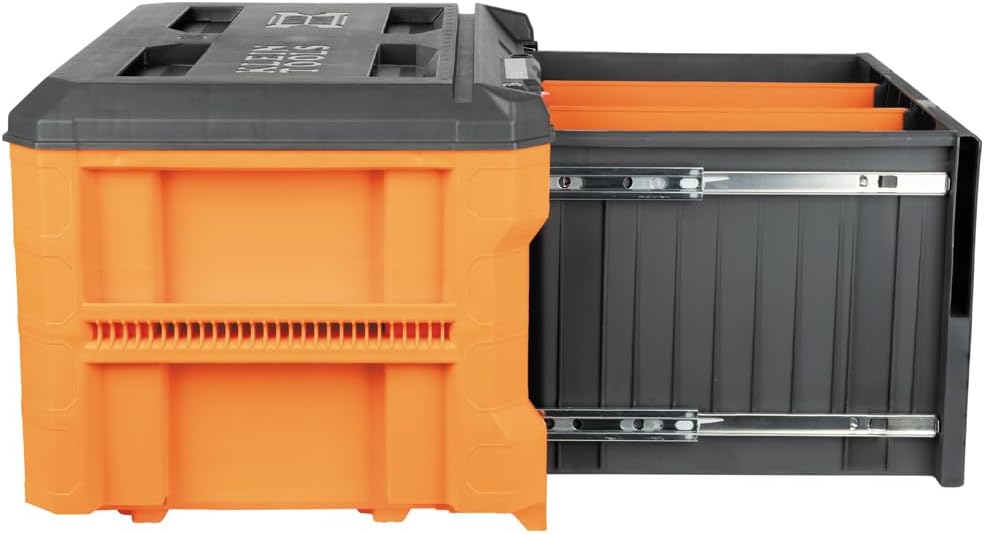 Klein Tools 54821MB MODbox 1-Drawer Tool Box Organizer, Heavy-Duty Deep Drawer, Stackable Module, 50-Pound Capacity