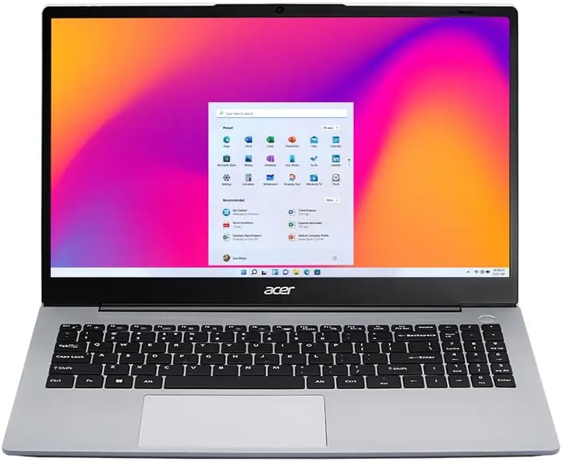 acer 2025 Laptop | Aspire 3 | 15.6' 1920 x 1080 | AMD-8 Core Ryzen 7 7730U | 16GB DDR4 | 512GB SSD | Windows 10 Pro | Wi-Fi 6 - Bluetooth 5.1 - Backlit Keyboard - 1080p FHD Camera - Pure Silver