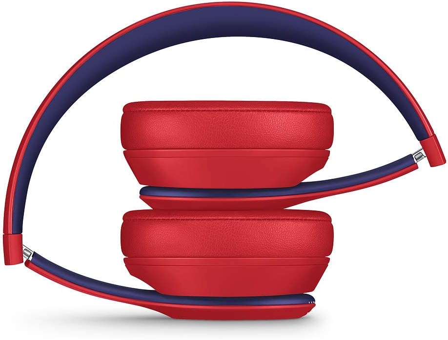 Beats Solo3 Wireless On-Ear Headphones - Apple W1 Headphone Chip, Class 1 Bluetooth, 40 Hours of Listening Time, Built-in Microphone - Club Red (Latest Model)
