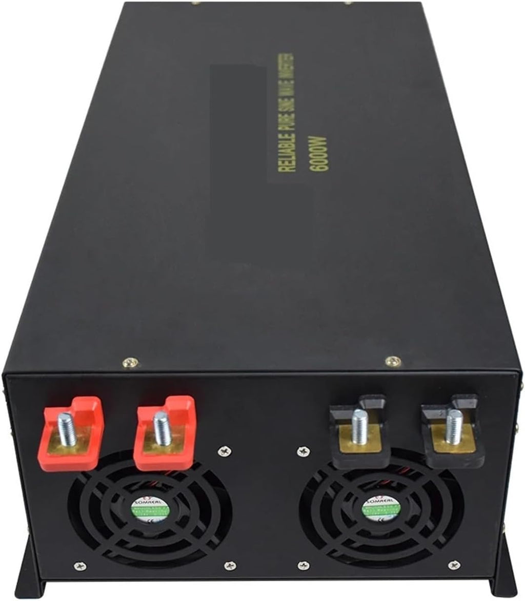 Pure Sine Wave Inverter 12V to 220V 6000W Solar Generator Inverter Power Bank DC to AC Converter 24V/48V to 120V/230/240V(36V,120V)