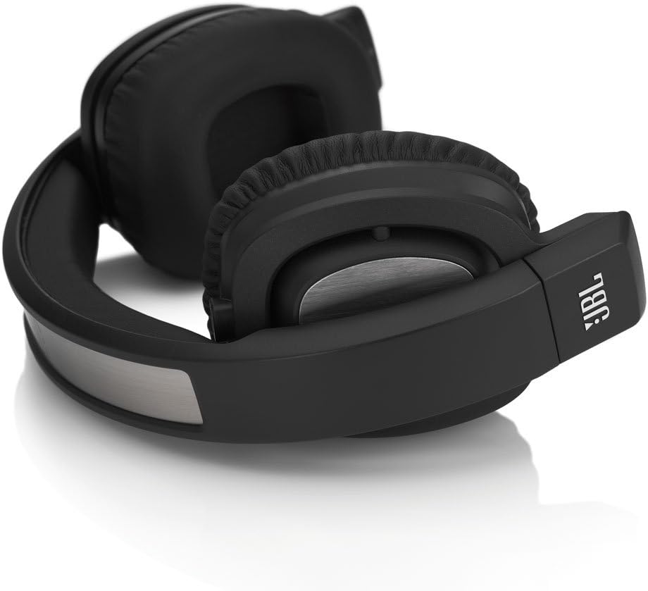 JBL J55i High-Performance On-Ear Headphones with JBL Drivers, Rotatable Ear-Cups and Microphone - Black