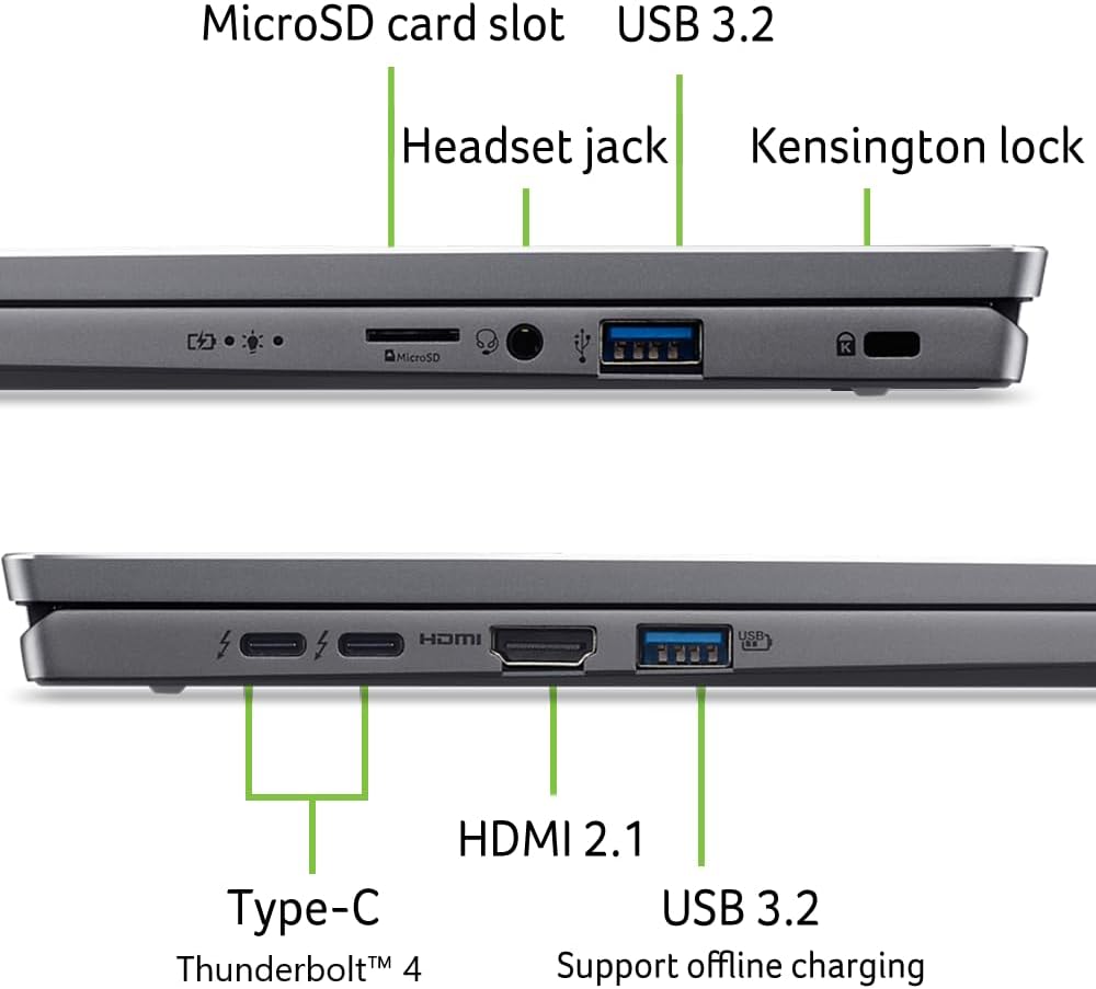 acer Swift Go 16 Intel Evo Edition Laptop | 16' 1920 x 1200 Touch Display | Unlock AI Experiences | Intel Core Ultra 9 Processor 185H | Intel ARC | 16GB LPDDR5X | 1TB SSD | Wi-Fi 7 | SFG16-72T-95Z6