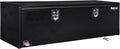 Buyers Products 1702317 Black Steel Underbody Truck Tool Box – 18 x 18 x 66 Inch - Truck Bed & Underbelly RV Storage Box, Locking T-Latch, Weather-Resistant, Heavy-Duty Flatbed Job Box, Made in USA