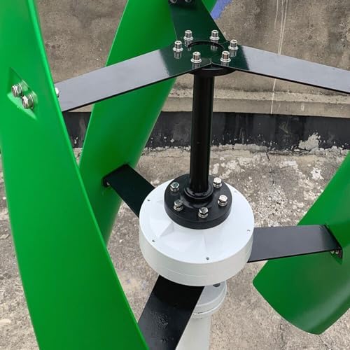 3000W Vertical Axis Wind Turbine Generator Kit - 12V/24V/48V with MPPT Controller & Free Solar Garden Lights - Perfect for Home, Marine & Street Lighting (Color: 48V)