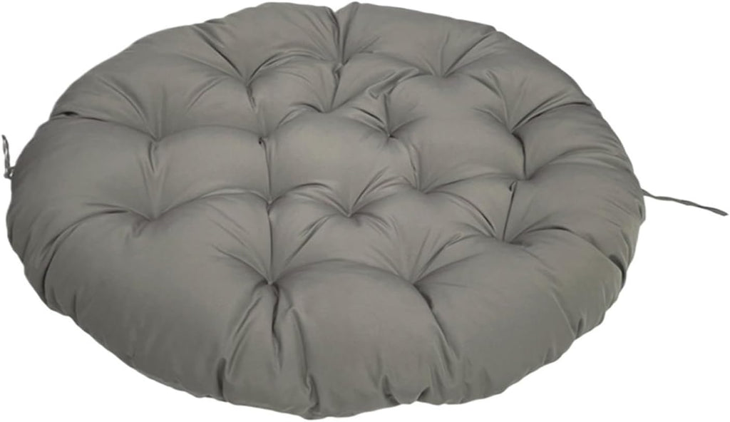 Indoor Outdoor Papasan Chair Cushion, Bucket & Moon Comfy Round Cushion, Tufted Wicker Hanging Egg Chair Cushion for Garden, Living Room, Bedroom