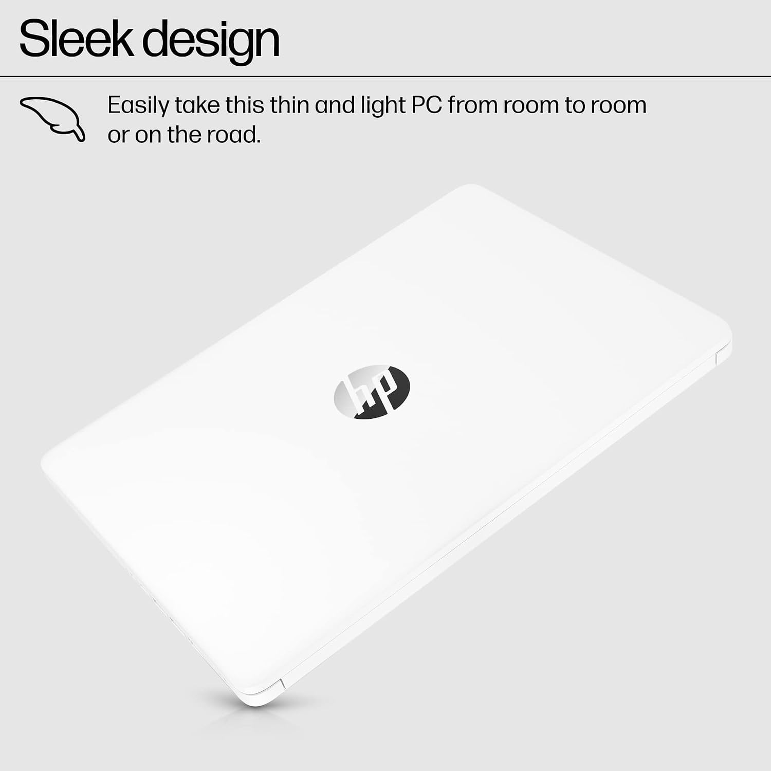 HP 14' Laptop for Student Business, Intel CPU, Light & Slim, Fast, 1-Year Office 365, 16GB RAM, 64GB eMMC, with Portable Accessories, 4K Graphics, Windows 11S, Snowflake White