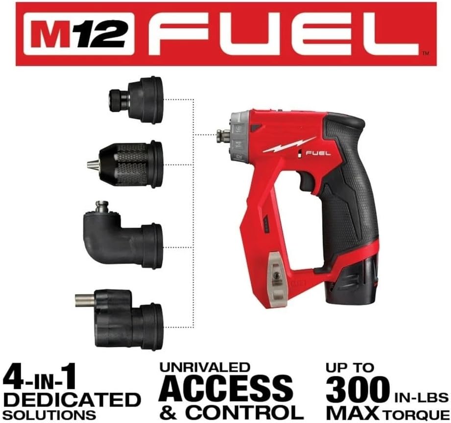 2505-22 Power Drill Drivers for Milwaukee M12 FUEL 12V Installation Drill/Driver Kit - New