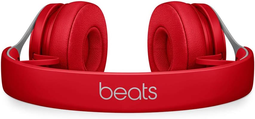 Beats EP Wired On-Ear Headphones - Battery Free for Unlimited Listening, Built in Mic and Controls - Red