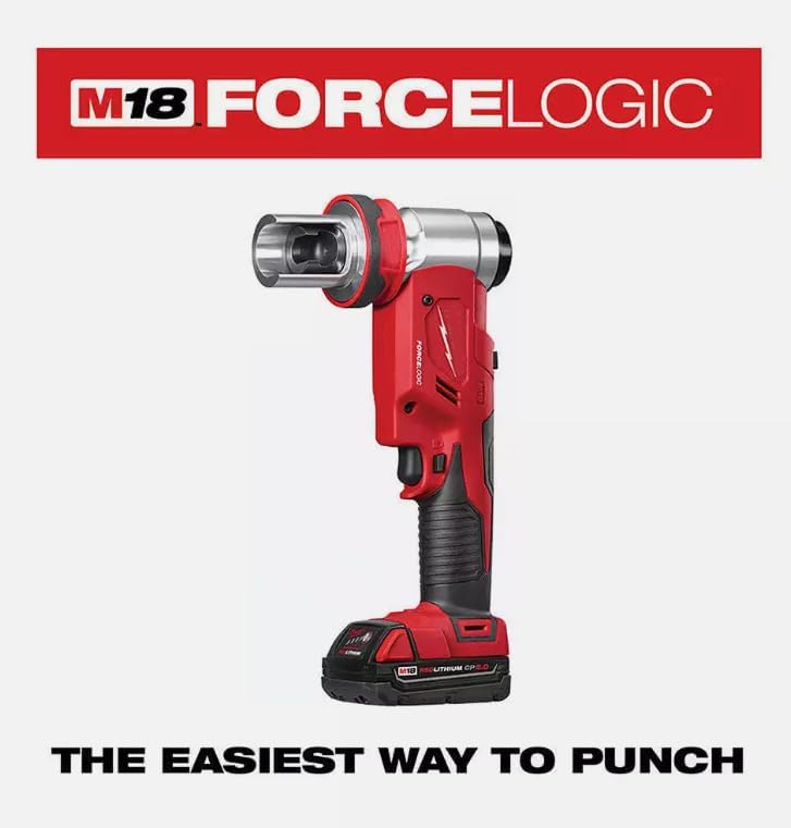 For Milwaukee 2677-23 M18 18V 4-Inch 6-Ton Forcelogic Knockout Tool Kit，Specialty Electrician Tools，with Toolbox 2PC.