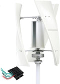 3000W Wind Turbine Generator Set, Household Noise Free 3-Blade Windmill Generator 12V 24V 48V 220V with Controller Suitable for Ships, Terraces, Cabins, Homes