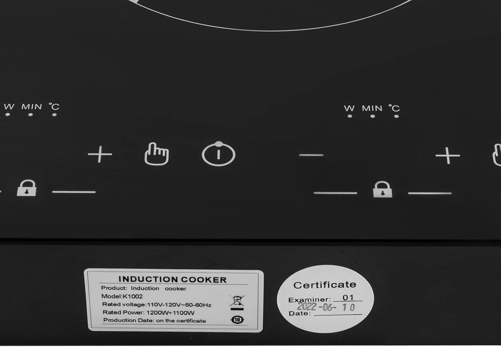 4000W Portable Induction Cooktop 2 Burner, Hot Plate Countertop Dual Dual Induction Cooktop Cooker Burner Stove Independent Control Safety Lock Timer for Home Kitchens, Dormitories