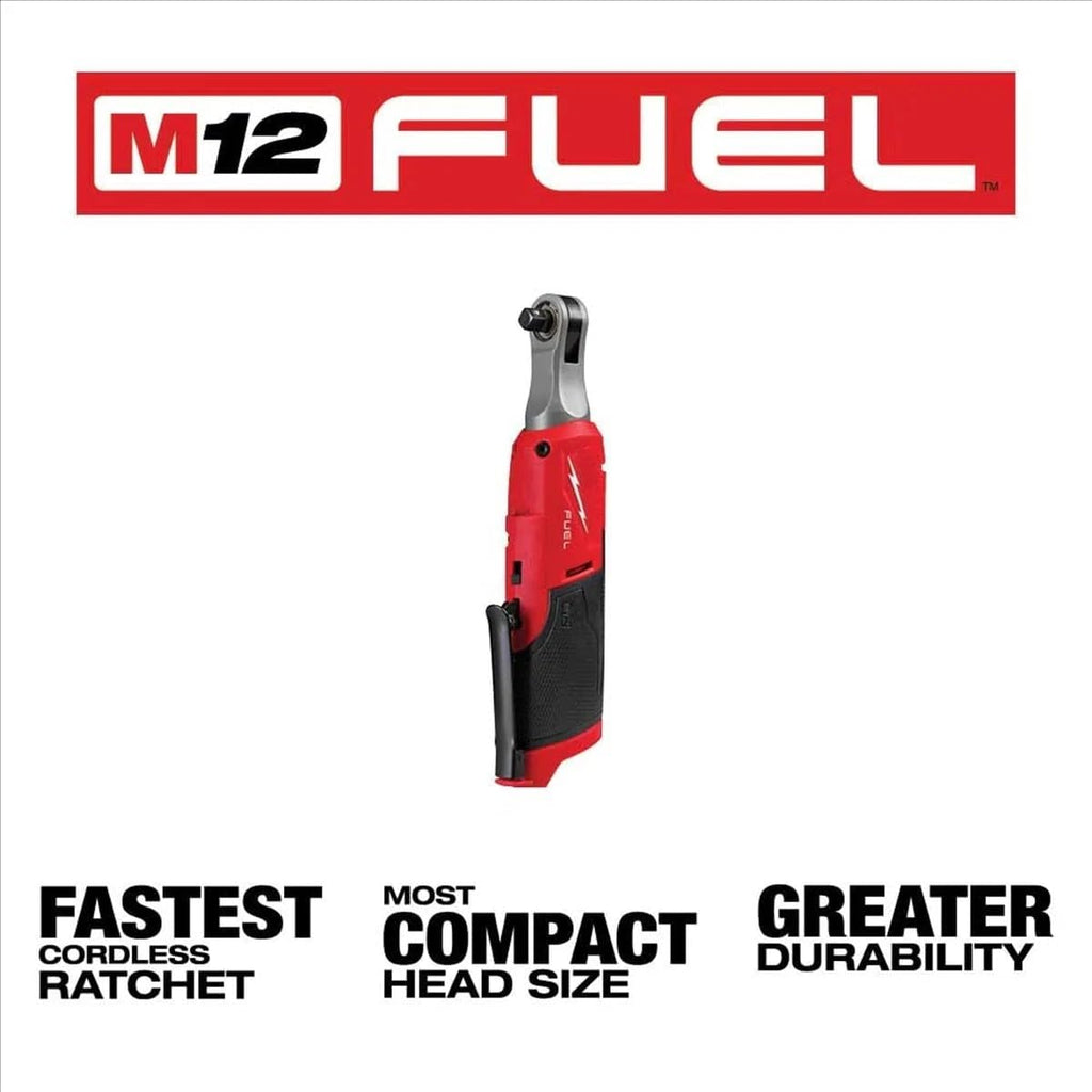 NEW 3453-22HSR Combo Kit for Milwaukee M12 FUEL 12V 3453-20 1/4' HEX Impact Driver 2567-20 3/8' Hi-Speed Ratchet
