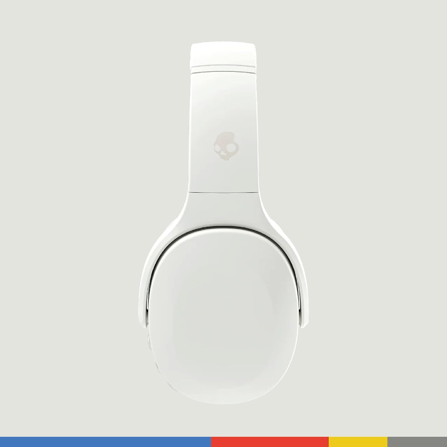 Skullcandy Crusher Evo Wireless Bluetooth Headphones with Extra USB-C Charging Cable, Multi-Sensory Bass, Noise Isolating Over-Ear Fit, 40 Hours Battery, Microphone for iPhone Android - Bone