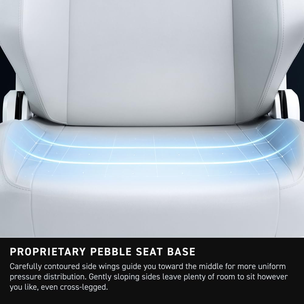 Secretlab Titan Evo NanoGen Pure White Gaming Chair - Recling - Ergonomic & Comfortable Computer Chair with 4D armrests - Magnetic Head Pillow & 4-Way Lumbar Support - Leatherette