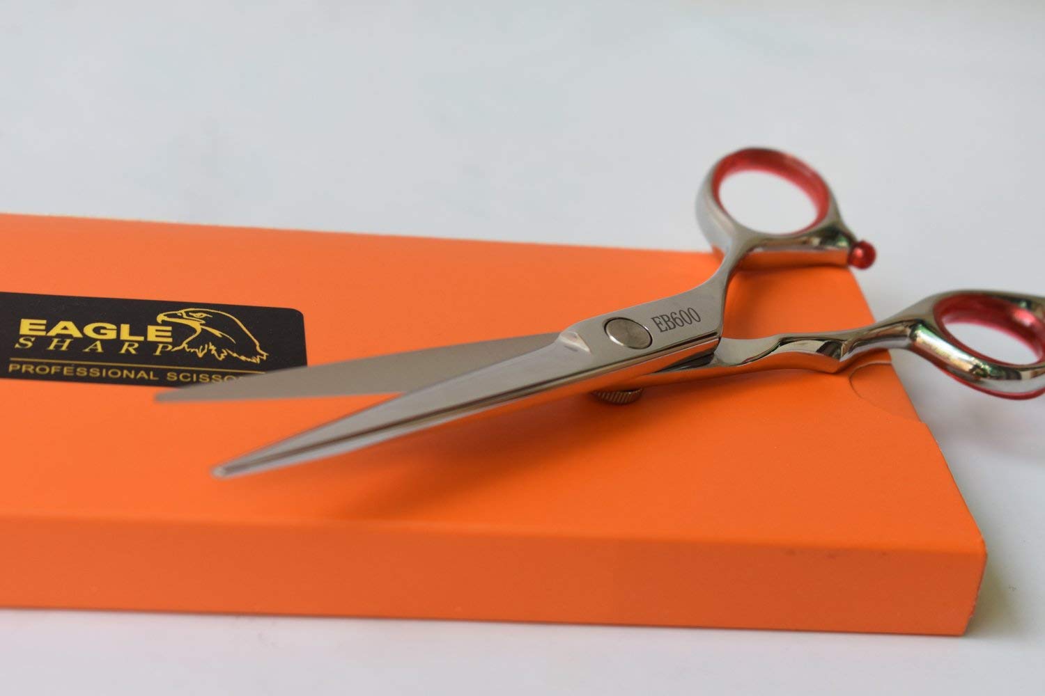 Professional 6.0-inch Shears Cutting &Thinning Scissors Kit Convex Edge Hairdressing Scissors Set 440C Steel Stainless Japanese Process with Free Fine Orange Leather Case