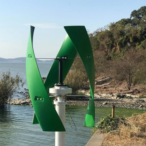 3000W Vertical Axis Wind Turbine Generator Kit - 12V/24V/48V with MPPT Controller & Free Solar Garden Lights - Ideal for Home, Marine & Street Lighting (Color: 48V)