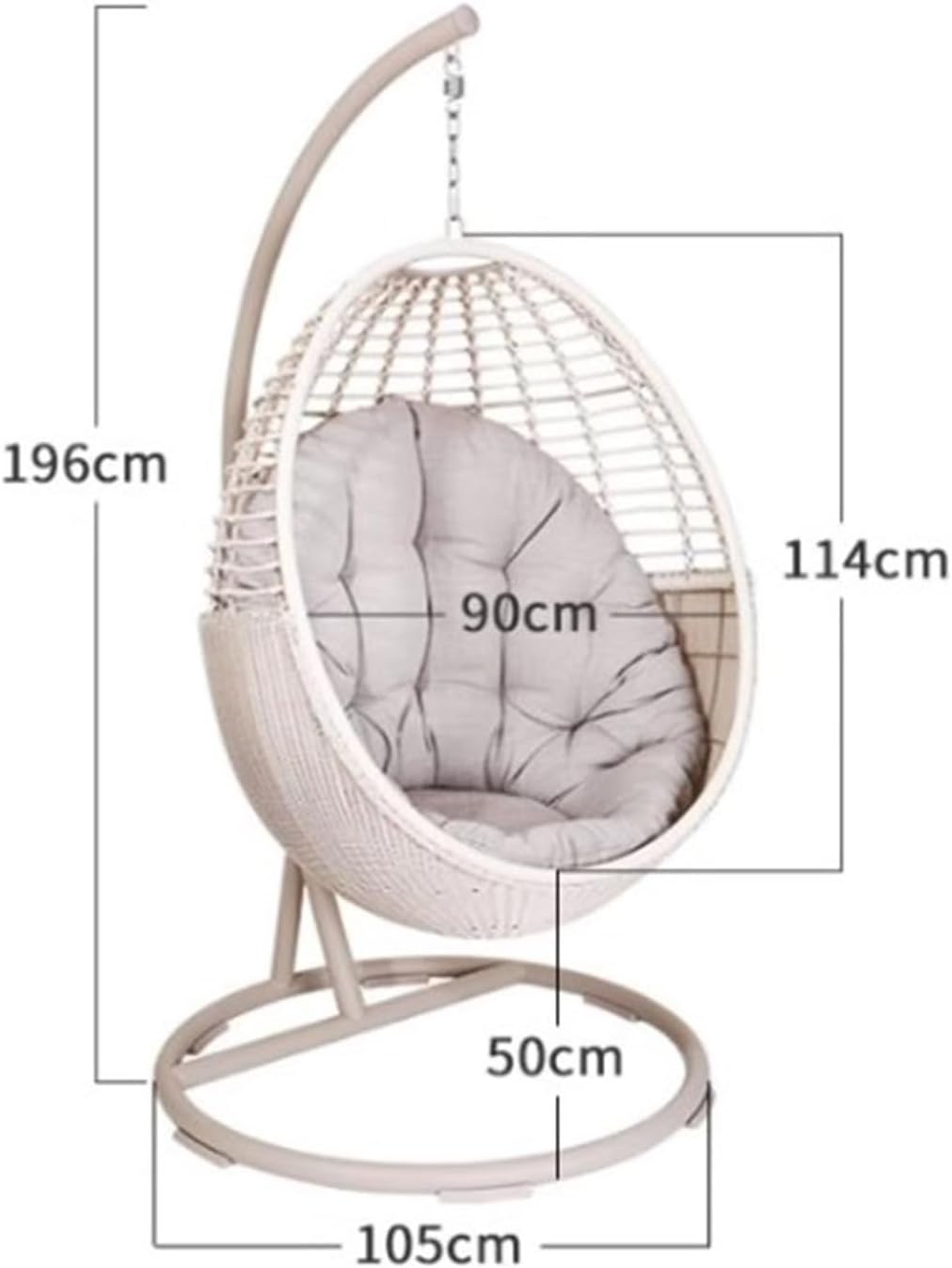 Wicker Chairs Outdoor Swings Indoor and Outdoor Bird's Nest Balcony Hanging Chairs Household Rocking Chairs Patio Chair