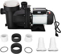 Anbull 1.5HP Swimming Pool Pump, 7140GPH In/Above Ground Pool Pump with 59.05'' Electric Cord, High Efficiency and Low Noise, Apply to Water Circulation in Filtration System (110-120V/60HZ)