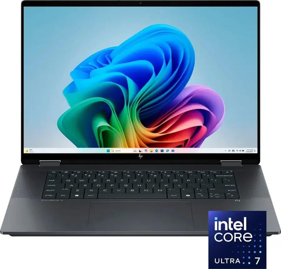 HP OmniBook X Flip 2-in-1 Laptop 2025, 16' WUXGA IPS Touchscreen ~ Ultra 7 256V 8-Core ~ Arc Graphics 140V ~ 16GB LPDDR5~1TB SSD ~ Backlit KB ~ Thunderbolt 4 ~ Wi-Fi 6E ~ Win11 Home WWC 32GB USB