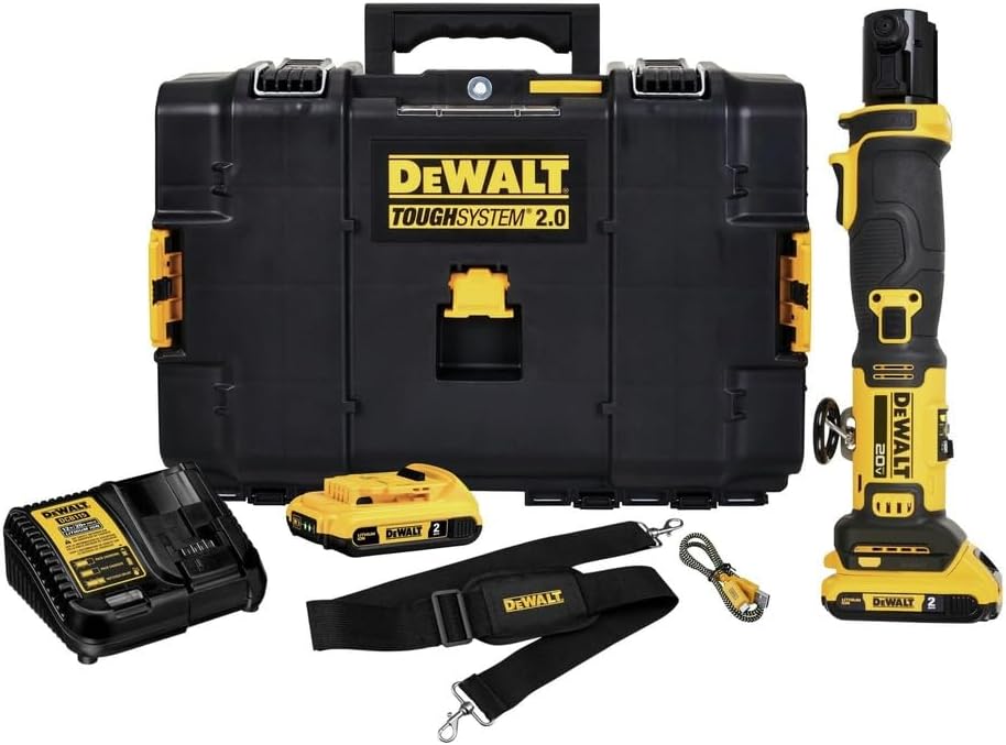DEWALT 20V MAX Compact Press Tool with 2 Batteries and Charger Included (DCE210D2)