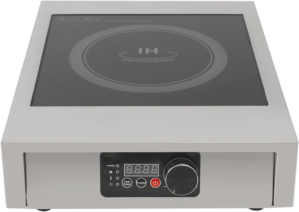 Commercial Induction Cooktop, 110V Induction Cooktop, Portable Induction Cooktop With LED Display,For Home Kitchens, Backyard Cooking, Motorhomes