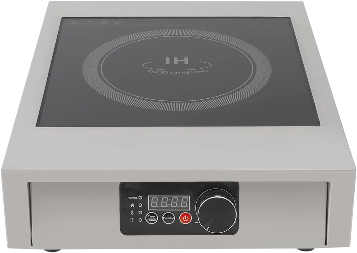 Commercial Induction Cooktop, 110V Induction Cooktop, Portable Induction Cooktop With LED Display,For Home Kitchens, Backyard Cooking, Motorhomes