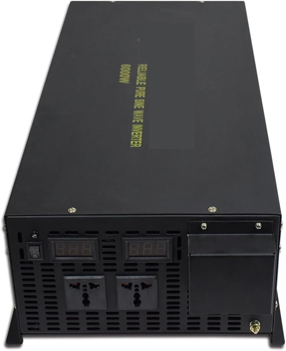 Pure Sine Wave Inverter 12V to 220V 6000W Solar Generator Inverter Power Bank DC to AC Converter 24V/48V to 120V/230/240V(36V,100V)