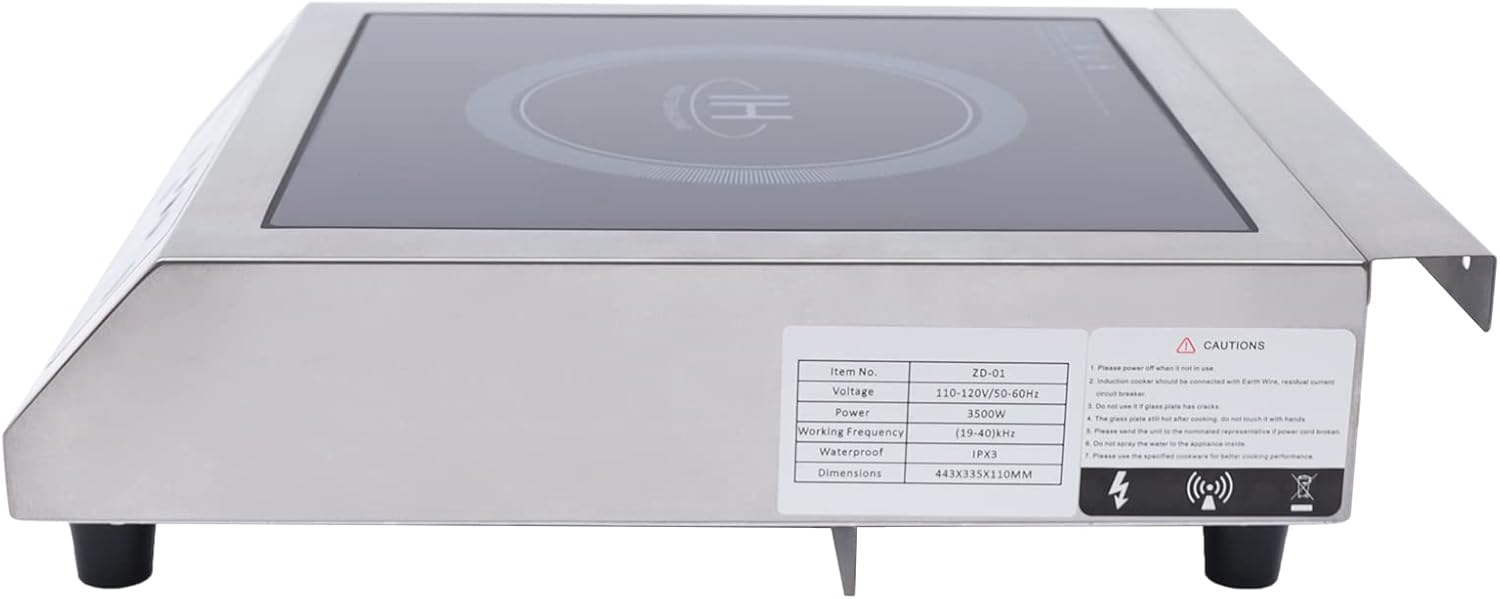 Induction Cooktop,Portable Induction Cooktop Countertop Burner,Professional Countertop Induction Cooktop with Push-button,Overheating Protection (1800W)