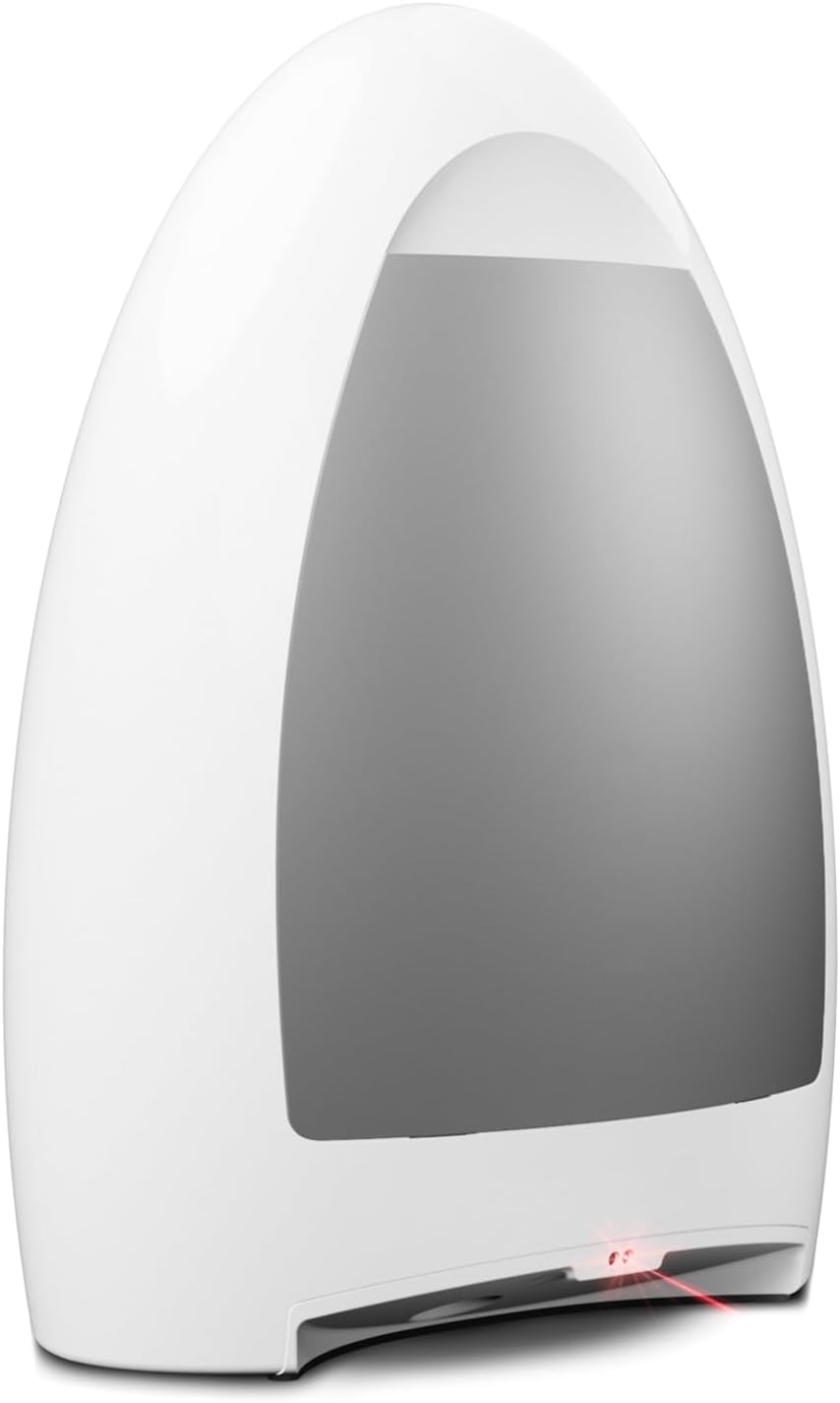EyeVac Home Touchless Vacuum Automatic Dustpan - Great for Sweeping Pet Hair Food Dirt Kitchen - Ultra Fast & Powerful, No More Bending Down, Bagless, Corded, Automatic Sensors, 1000 Watt (White)