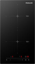 GASLAND 12 Inch Induction Cooktop 2 Burner, 3500W Built-in Induction Stovetop with Booster and Timer, 240V Electric Stove, 9 Power Levels, Slide Touch Control, Child Safety Lock