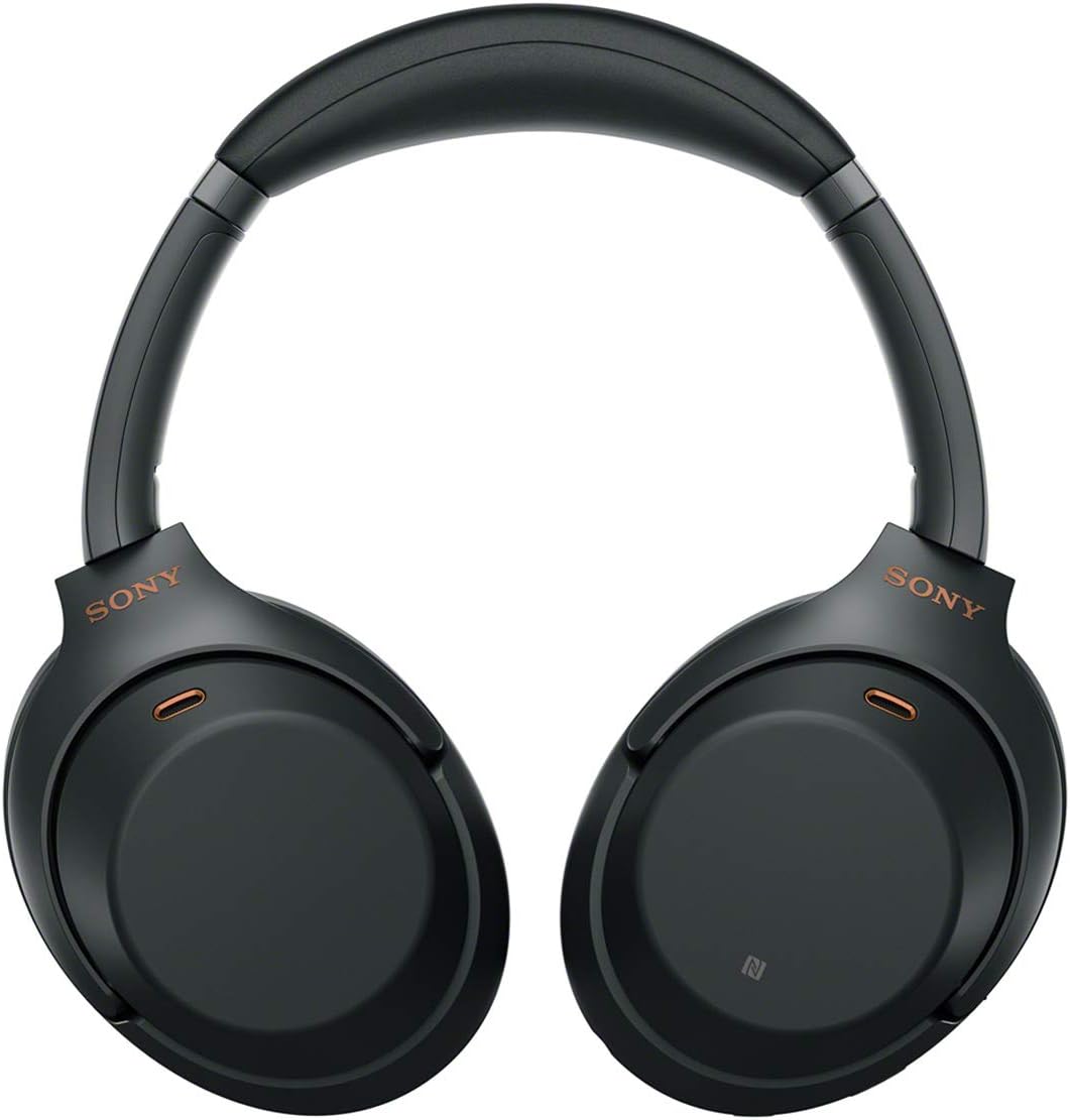 Sony WH1000XM3 Noise Cancelling Headphones, Wireless Bluetooth Over the Ear Headset – Black (2018 Version)
