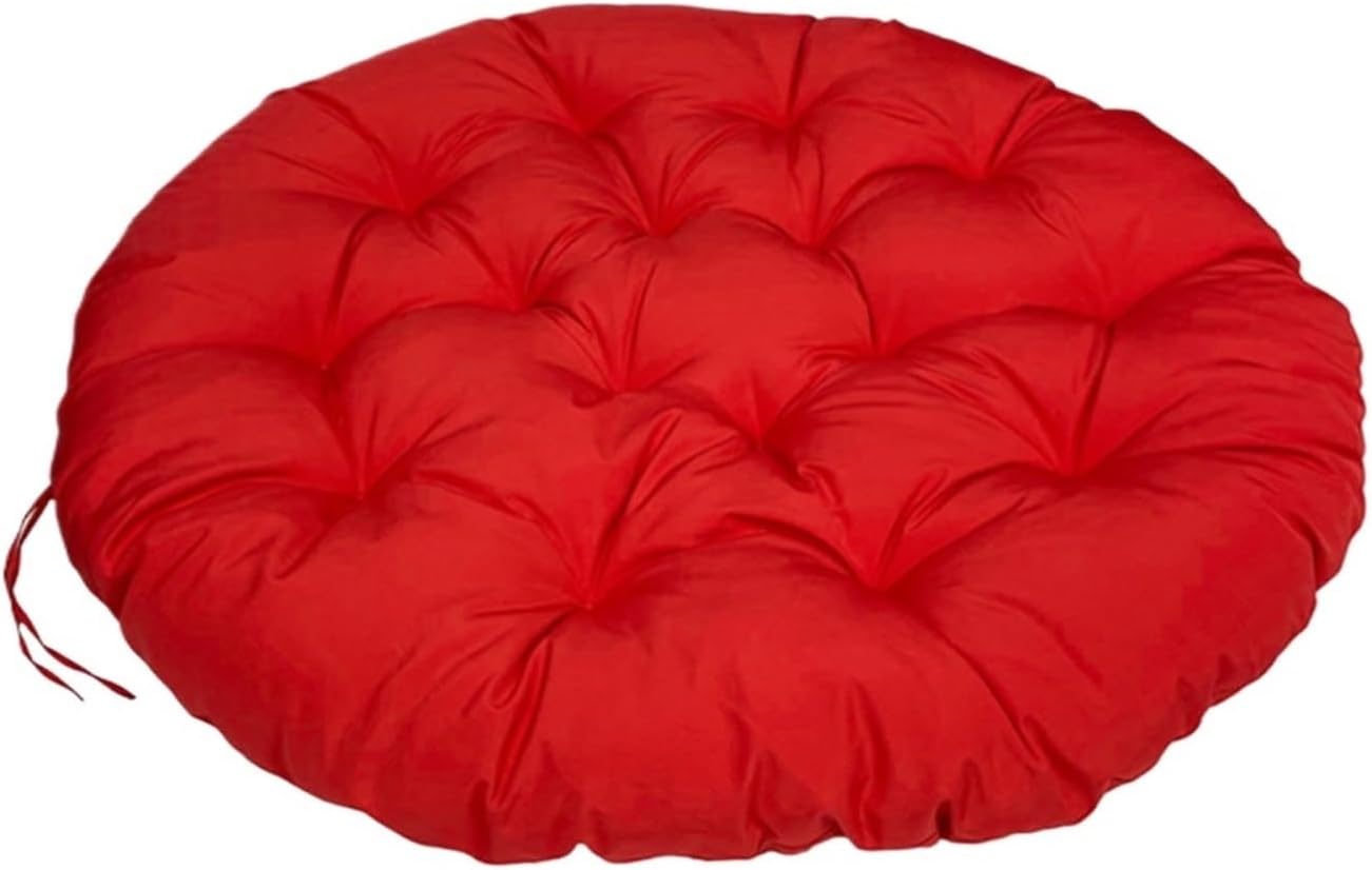 Tufted Rattan Papasan Chair Cushion, Waterproof Saucer Chair Cushion, Hanging Egg Swing Seat Pads for Outdoor Indoor Garden Patio Furniture (Without Seats)