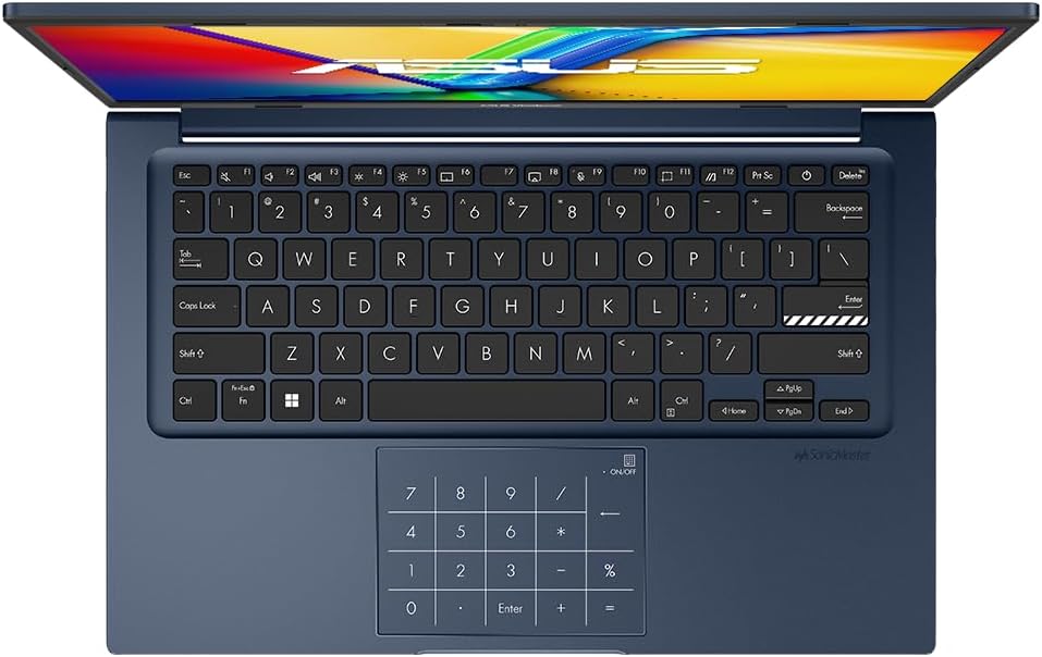 ASUS 2026 Laptop | Vivobook 14 | 14' 1920 x 1080 | Intel-10 Core i5-1334U | Intel Iris Xe Graphics | 16GB DDR4 | 512GB SSD | Windows 11 Pro | Wi-Fi 5 - Bluetooth 5-720p HD Camera - Quiet Blue