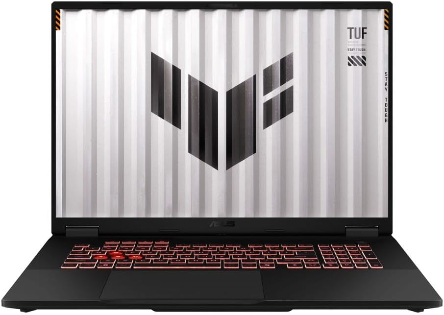 ASUS 2025 Gaming Laptop | TUF Gaming A18 | AMD 8-Core Ryzen 7 260 | NVIDIA GeForce RTX 5060 | 32GB DDR5 | 1TB SSD | 18' 1920x1200 144Hz | Win11 Home - Wi-Fi 6E - BT 5.3 - RGB Backlit KB - Jaeger Gray
