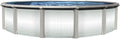 Lake Effect Pools 'Grand Cayman' 33 ft Round Above Ground Swimming Pool | 52 Inch Strong Extruded Resin Components | Bundle Includes: 25 Gauge Overlap Liner & Widemouth Skimmer