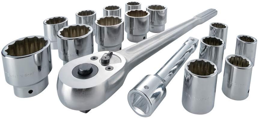 CRAFTSMAN Socket Set with 72-tooth Ratchet, 16 Piece, 3/4' Drive (CMMT12036)