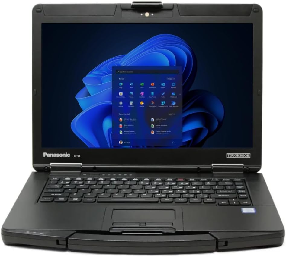 Panasonic Toughbook CF-54 MK2, Rugged Laptop, i5-6300U @3.00GHz, 14-inch HD Non-Touch, 16GB, 512GB SSD, DVD, 4G LTE, Webcam, Windows 11 Pro (Renewed)