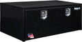 Buyers Products 1708310 Black Steel Underbody Truck Tool Box – 18 x 24 x 48 Inch - Truck Bed & Underbelly RV Storage Box, Locking T-Latch, Weather-Resistant, Heavy-Duty Flatbed Job Box, Made in USA