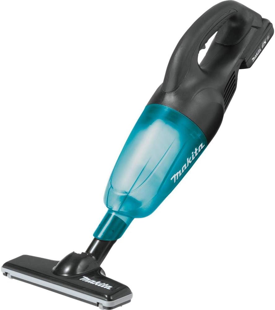 Makita XLC02R1B 18V LXT Lithium-Ion Compact Cordless Vacuum Kit (2.0Ah), Black/Greenish Blue