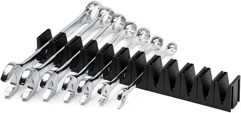 ToolBox Widget Wrench Organizer Pro Series 4.0 – Magnetic Wrench Holders for Tool Drawer – Modular Toolbox Organizer System – Tool Storage for Professional & DIY Mechanics - 6 Pack, 72 Holders