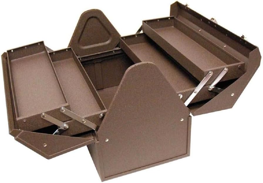Homak Industrial 18-Inch Cantilever Steel Toolbox, Brown Winkle Powder Coat, BW00210180