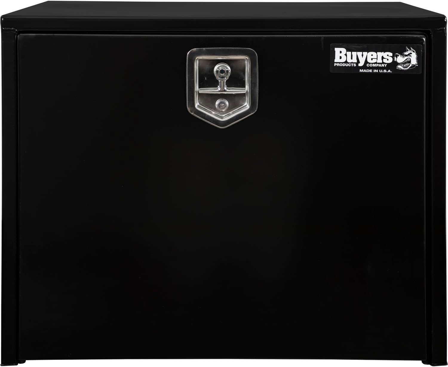 Buyers Products 1704303 Black Steel Underbody Truck Tool Box – 24 x 24 x 30 Inch - Truck Bed & Underbelly RV Storage Box, Locking T-Latch, Weather-Resistant, Heavy-Duty Flatbed Job Box, Made in USA