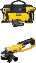 DEWALT DCK240C2 20v Lithium Drill Driver/Impact Combo Kit with 20V MAX* Lithium Ion 4-1/2' grinder