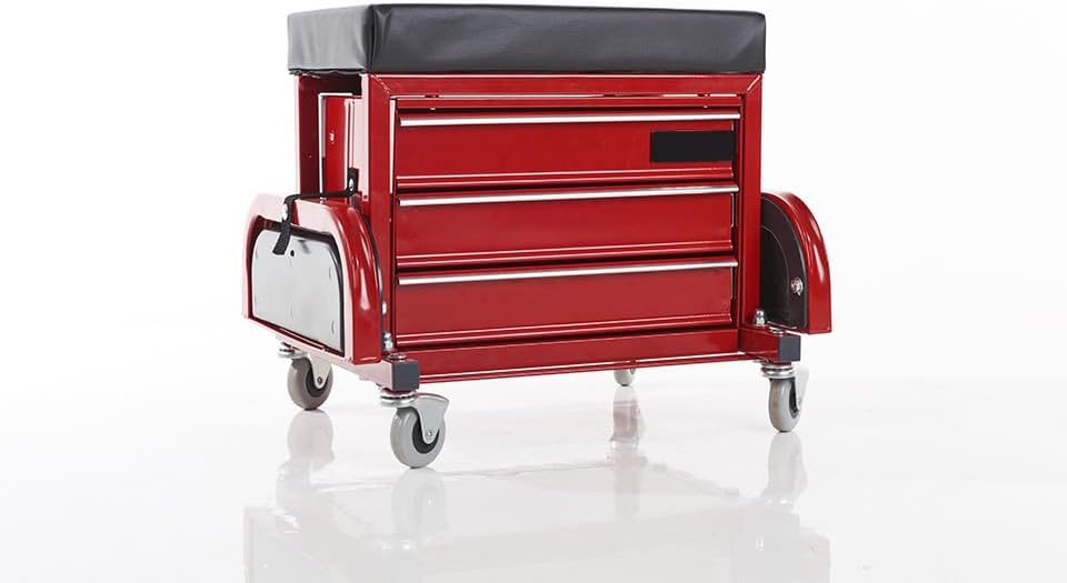 Sharper Image Rolling Toolbox Stool by Sharper Image