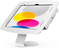 Compulocks iPad 10th-11th (A16) Gen Space Enclosure with Core Counter Stand or Wall Mount - White | Secure iPad Kiosk, Tablet Holder, POS Display, Retail Showcase