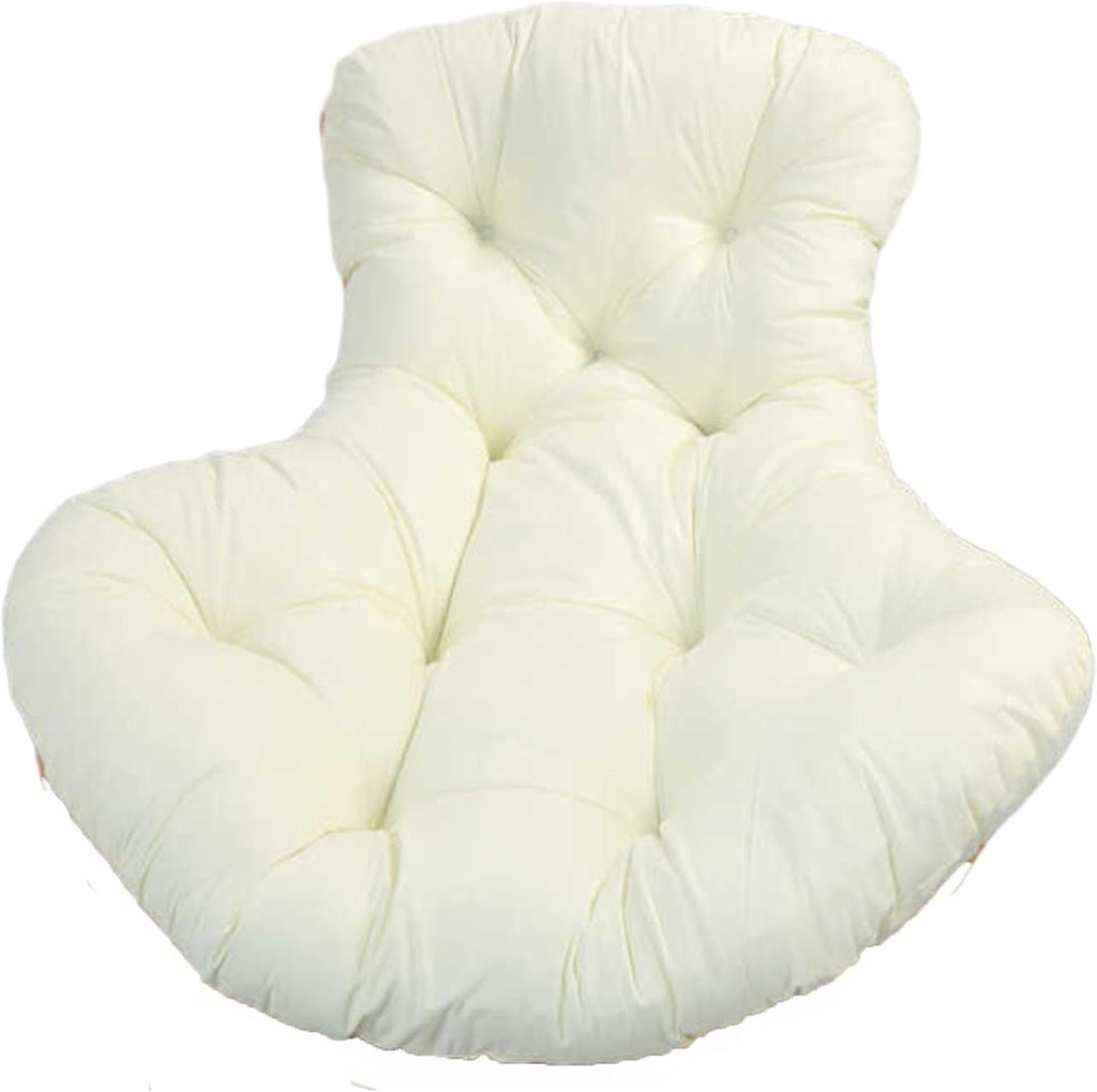 Lazy Rocking Egg Chair Cushion, Indoor Outdoor Oversized Lounge Wicker Papasan Cushion,Lobster Chair Cushion(Beige,100 * 120cm)
