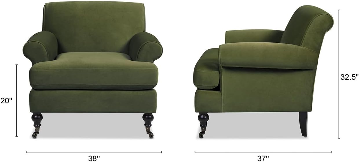Jennifer Taylor Home Alana Lawson Large Comfortable Living Room Accent Chair