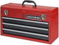 Craftsman 3-Drawer Metal Portable Chest Toolbox Red